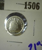 1853 Seated Liberty Half dime with arrows