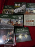 Miscellaneous Coin Sets Includes Five 2010 State Park Quarters Sets, 2009 Lincoln Bicentennial Coin