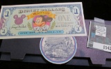 Mickey's 65th Anniversary Disney Dollars.  These Notes Sel On Ebay For About 440