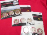 (3) Three Coin America The Beautiful Quarter Sets.  Each Set Contains A Quarter From The Philadelphi