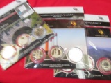 (3) Three Coin America The Beautiful Quarter Sets.  Each Set Contains A Quarter From The Philadelphi