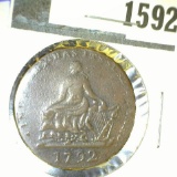 1792 British Condor Token.  It Has The Slogan 