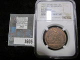 1795 Great Britain Condor Halfpenny  Token - Middlesex - Richardson's Dated 1795 Graded Uncirculated