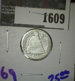 1873 Arrows at date U.S. Seated Liberty Dime.