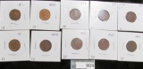 1881, 1889, 1893, 1895, 1898, 1901, 02, 03, 05, & 07 Indian Head Cents. All carded and ready for the