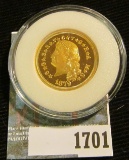 Copy of 1879 Gold Stella, Proof, encapsulated.