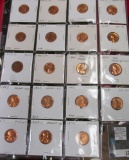 Nineteen piece Lincoln Cent Brilliant Uncirculated or Proof Set in a plastic page. Includes 1956 P P