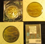 1985 Thomas Jefferson Commemorative Double Eagle Medal layered in 24K Gold & a pair of Boeing B-17 F