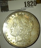 1896 P Morgan Silver Dollar with attractive original toning.