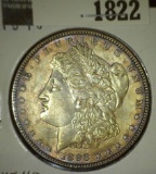 1898 P Morgan Silver Dollar with attractive original toning.