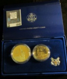 1986 S Statue of Liberty Silver/Clad Proof Set, which includes the Half-dollar as well as Silver Pro