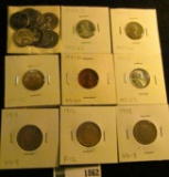 1919P, 37D, (5) 43P, (3) D, & (3) 43S Lincoln Cents; 1908 & (2) 1912 P Liberty Nickels.