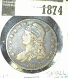 1834 Capped Bust Half Dollar.