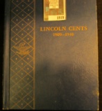 1909-40 Partial Set of Lincoln Cents in a Whitman Classic Coin Album. Includes 1909 P & P VDB as wel