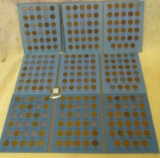 (3) 1909-1910 up Lincoln Cent Folders with various coins, none complete; & 59 up Lincoln Cent folder