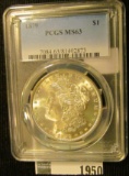 1879 P Morgan Silver Dollar, slabbed 