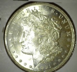 1921 P Morgan Silver Dollar, Brilliant Uncirculated.