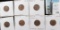 1910 S, 13 S, 14 S, 15 P, 15 S, 22 Weak D, & 24 D Keydate Lincoln Cents grading Good to Fine.