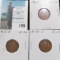 1915 P, D, & S Key Date Lincoln Cents, Fine to Very Fine.