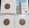 1915 P, D, & S Key Date Lincoln Cents, Fine to Very Fine.
