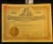 1915 Stock Certificate Number 198 for One Share 