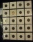 (20) Carded Indian Head Cents in a plastic page dated 1864-1898.