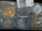 1961 Five-piece U.S. Proof Set, coins are loose with original cellophane. Lots of toning.