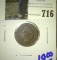 1873 Indian Head Cent, Good.