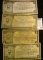 1934 four-piece set of Depression Scrip .25c, .50c, $1, & $5 State of North Carolina, County of Guil