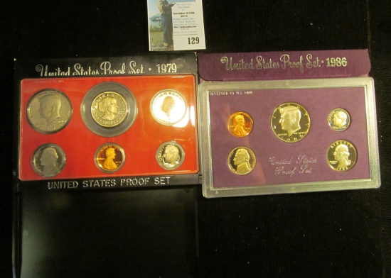 1979 S & 86 S U.S. Proof Sets, in original boxes.