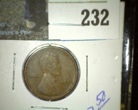 1922 D Key Date Lincoln Cent, VF.