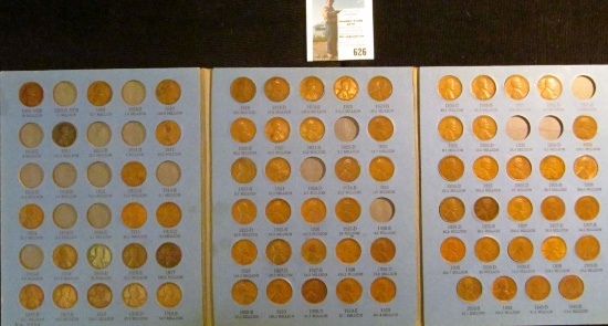 1909 P VDB to 1940 S Partial Set of Lincoln Cents in a blue Whitman folder.
