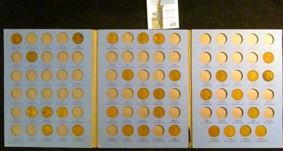 1909 P VDB to 1940 S Partial Set of Lincoln Cents in a blue Whitman folder.
