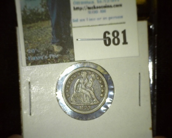 1857 O U.S. Seated Liberty Dime.