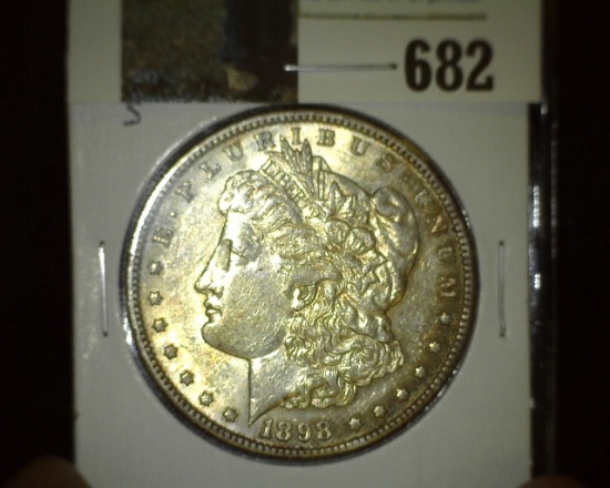 1898 S Morgan Silver Dollar, EF+