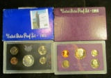 1968 S Silver & 1985 S U.S. Proof Sets, original as issued.