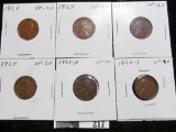 (4) 1924 P VF, 24 D VF, & 26 S Lincoln Cents. All VF.