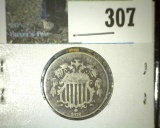1872 U.S. Shield Nickel.