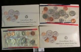 (4) 1988 P & D U.S. Mint Sets, original as issued.