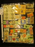 Group of (58) Old U.S. Stamps, five of them are Ration Stamps from World War II.