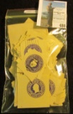 (100) Scott # U-436 Stamps on partial envelopes.