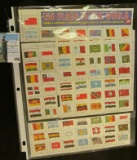 Interesting group of Flags of the World Stamps. Gummed and perforated for Stamp Albums. Decorative a