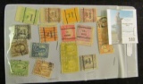 (16) Higher value older U.S. Stamps