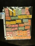 (80) Higher Value Stamps in Strips and blocks.