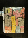 (90) Higher Value Stamps in Strips and blocks.