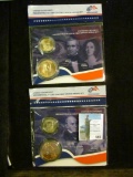 John Quincy & Louisa Adams & James K. & Sarah Polk United States Mint Presidential $1 Coin & First S
