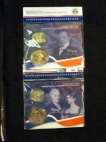 James Buchanan & James & Elizabeth Monroe United States Mint Presidential $1 Coin & First Spouse Med