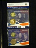 William Henry & Anna Harrison & Franklin & Jane Pierce United States Mint Presidential $1 Coin & Fir