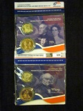 John & Letitia Tyler & Martin Van Buren United States Mint Presidential $1 Coin & First Spouse Medal