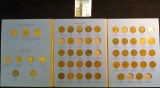 Partial Set of U.S. Flying Eagle and Indian Head Cents in a blue Whitman folder. Includes 1857 & (2)
